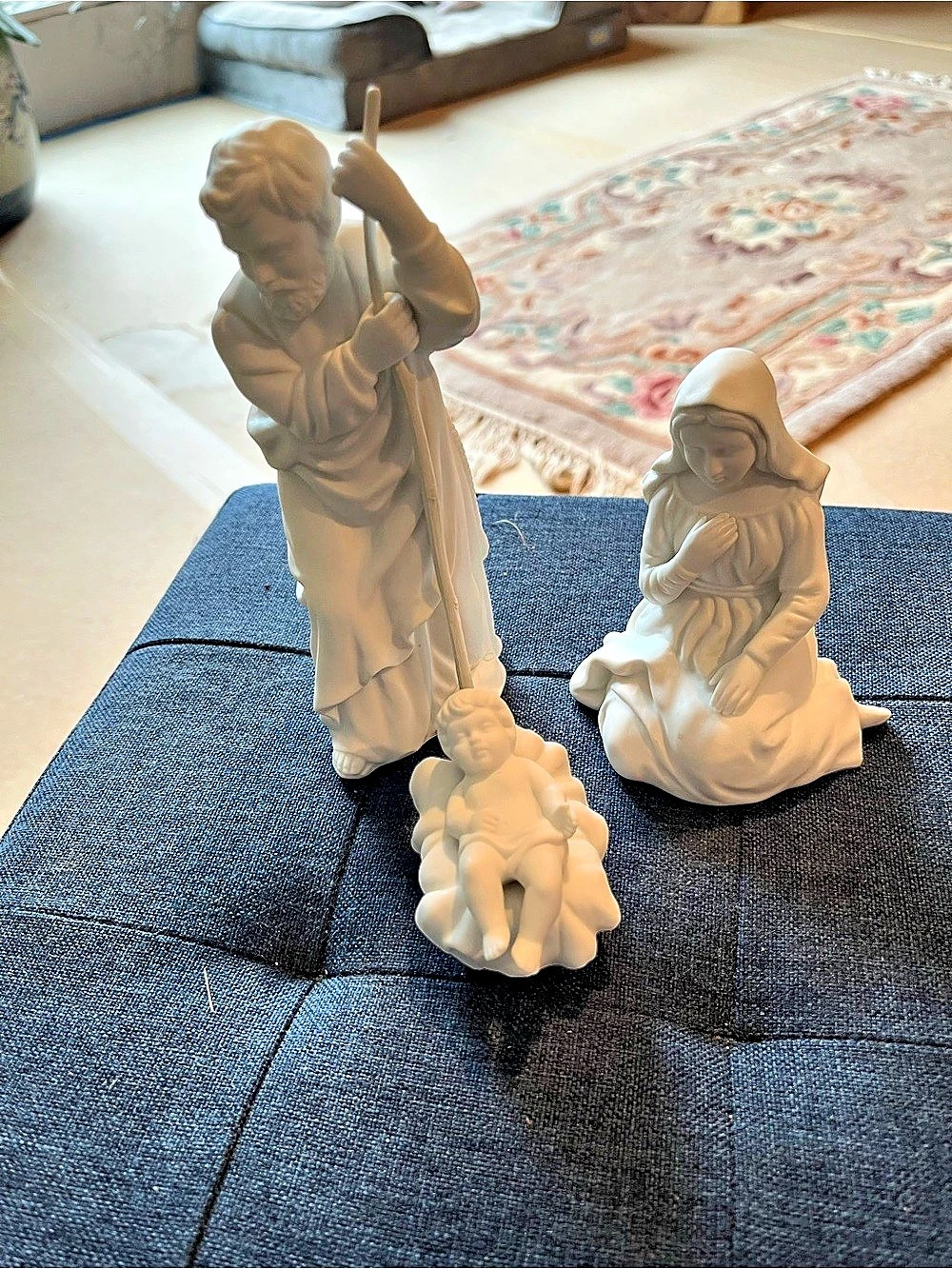 Vintage Avon Nativity Collectibles The Holy Family White Decor